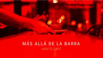 photogram of barista handing a coffee to a client